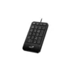 Teclado Numerico GENIUS NumPad 125 Wired USB-C Copilot Slim Design Palmrest Black