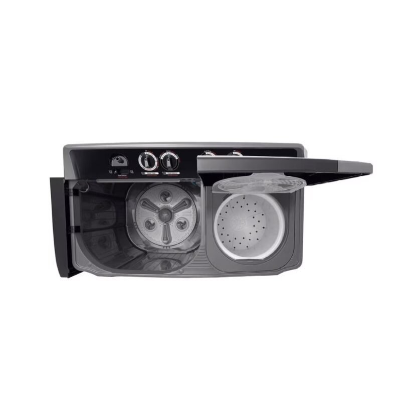 siglo21-a3368e100057 LAVADORA LG WP15MAR 15KG CARGA SUPERIOR DOBLE TINA CON SISTEMA ROLLER JET NEGRA