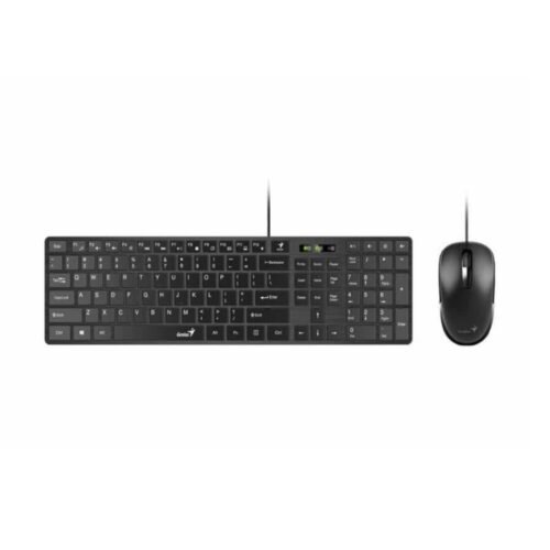 siglo21-01c9b1356d0e COMBO TECLADO Y MOUSE GENIUS SLIMSTAR C126 USB NEGRO / SMART KEY / MOUSE DX-125