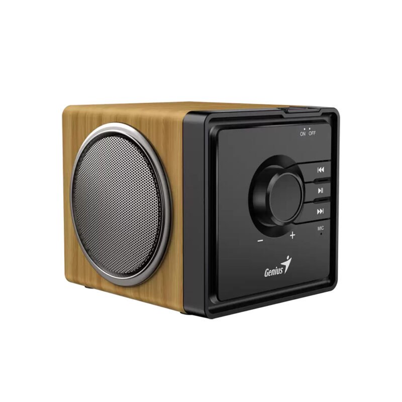 PARLANTE GENIUS/SP-916BT PORTABLE /POTENCIA 6W RMS /BLUETOOTH 5.3 /COLOR MADERA