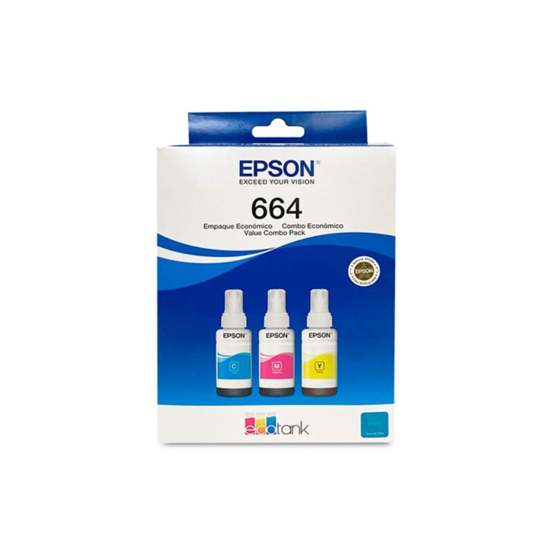 CONSUMIBLE/EPSON T664 PACK 3 CYAN/MAGENTA/AMARILLO L200/L350/L355 T664520-3P