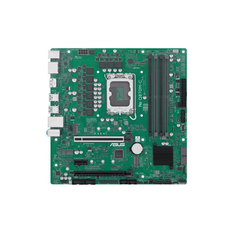 MAINBOARD/ASUS PRO Q870M-C-CSM LGA1851 MICRO ATX 4 SLOTS DDR5 2XHDMI 2XDP 90MB1KEP-M0EAYC