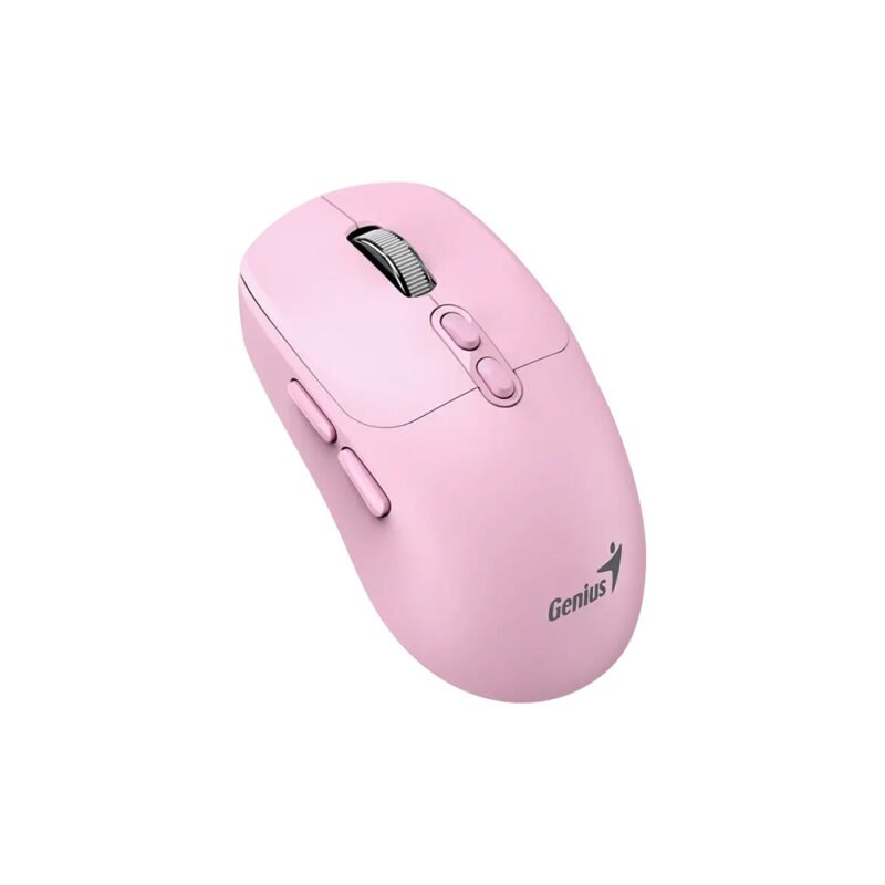 MOUSE GENIUS/NX-8080S WIRELESS Y BT ROSADO/AI COPILOT /7 BOTONES /1600 DPI /PILA AA /WIN MAC CHROM