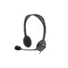 HEADSETS/LOGITECH H111 STEREO/AUX/MIC. UNIDIRECCIONAL/32 OHMIOS/20HZ