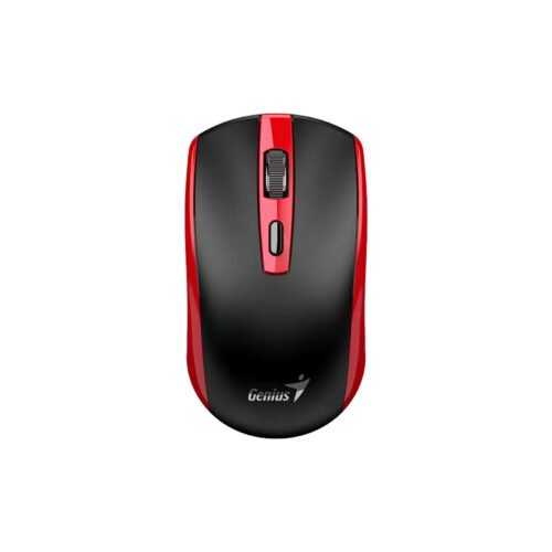 MOUSE GENIUS/ECO-8150 WIRELESS ROJO /BAT. RECARGABLE /AI COPILOT /4 BOTONES /1200 DPI /ADAP. USB