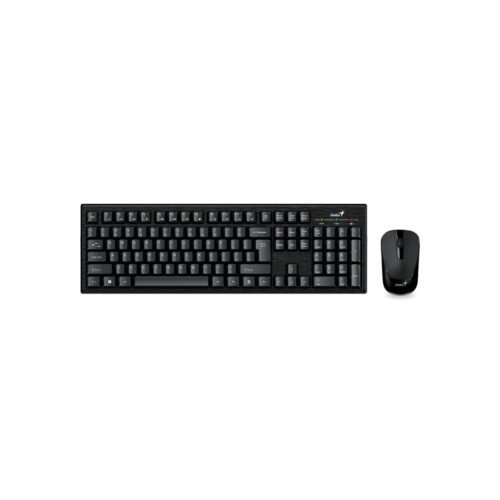 siglo21-442fece80155 COMBO TECLADO Y MOUSE GENIUS KM-8101 WIRELESS NEGRO/RF 2.4GHZ /INDICADOR DE BATERIA/PILAS AA X 2