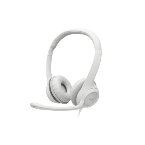 HEADSETS LOGITECH/H390/USB-A/MIC. CANCEL. RUIDO/CABLE 1.9M/100KHZ/BLANCO