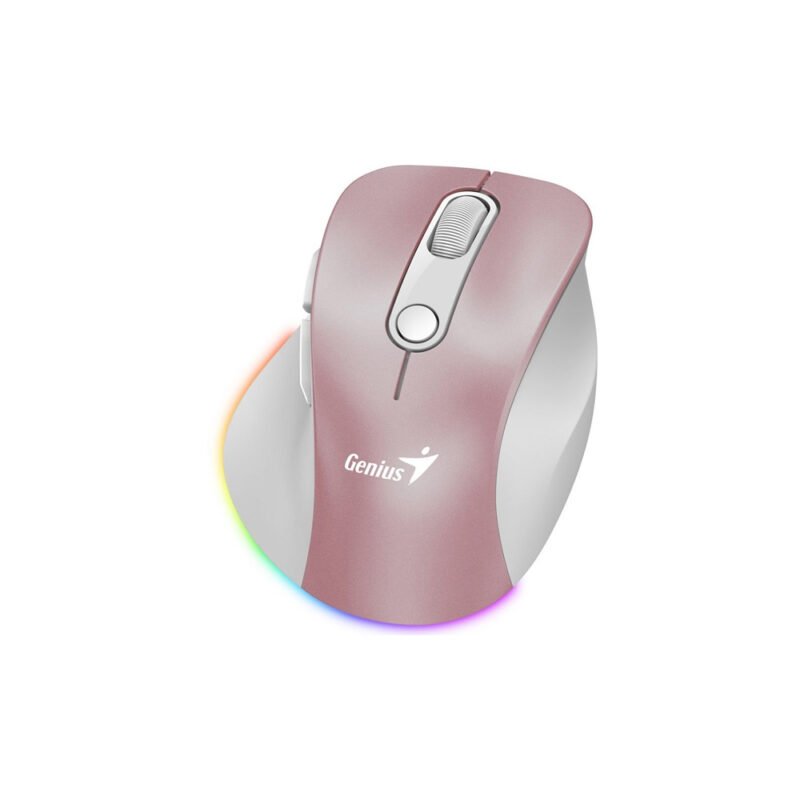siglo21-6610e593cf3a MOUSE GENIUS WIRELLES MINI ERGO 9000S PRO PINK RECARGABLE DUAL BT Y 2 4GHZ RGB DPI 800 A 2400