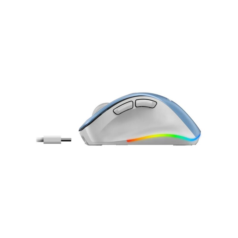MOUSE GENIUS WIRELLES MINI ERGO 9000S PRO LIGHT BLUE RECARGABLE DUAL BT Y 2 4GHZ RGB DPI 800 A 2