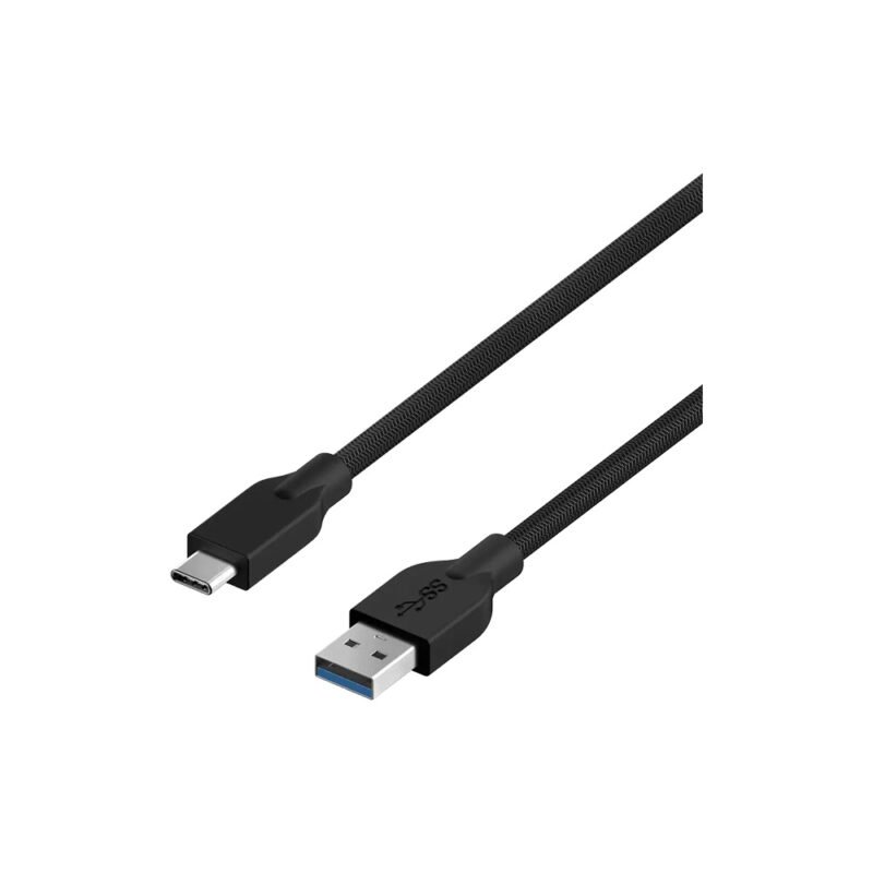 CABLE GENIUS ACC-A2CC TIPO USB A - C / CARGA RAPIDA / NYLON TRENZADO / USB 3.0 A 4.8GBPS / 1.5M