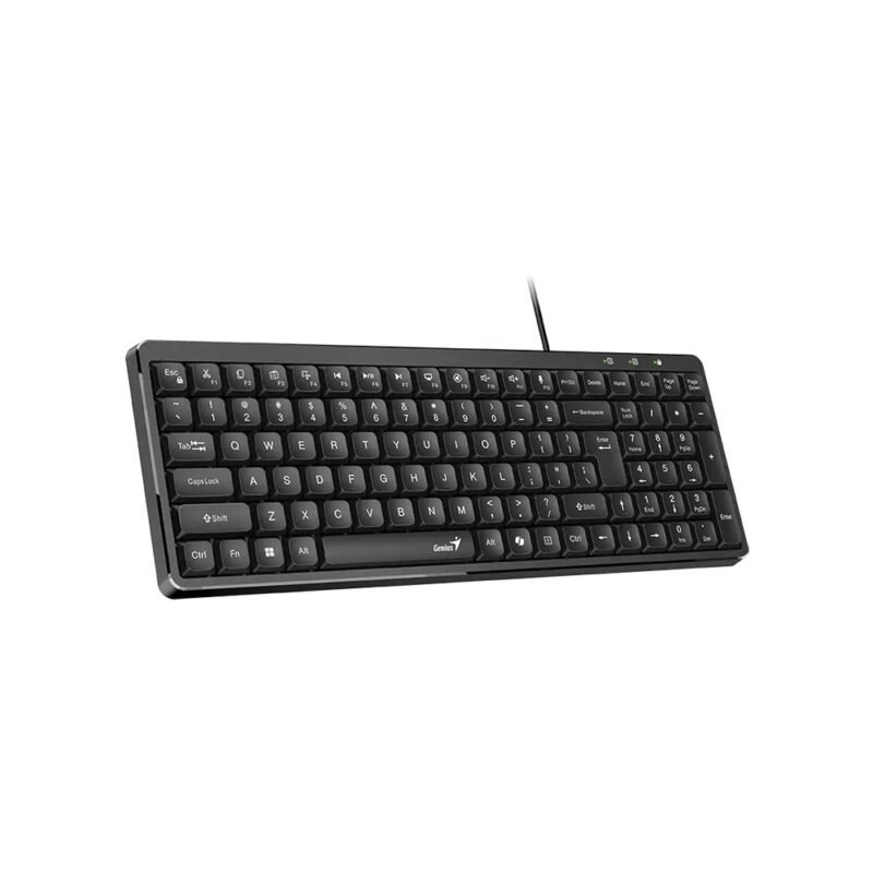 TECLADO /GENIUS LUXEMATE 120 /NEGRO /USB /COMPACTO /WIN 11 /MAC OS X 10.8