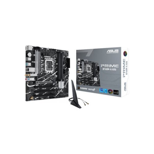 siglo21-70f45840422c MAINBOARD/ASUS PRIME B760M-A AX6 LGA1700 DDR5 WIFI 6 BT V5.3 90MB1JH0-MVAAY0