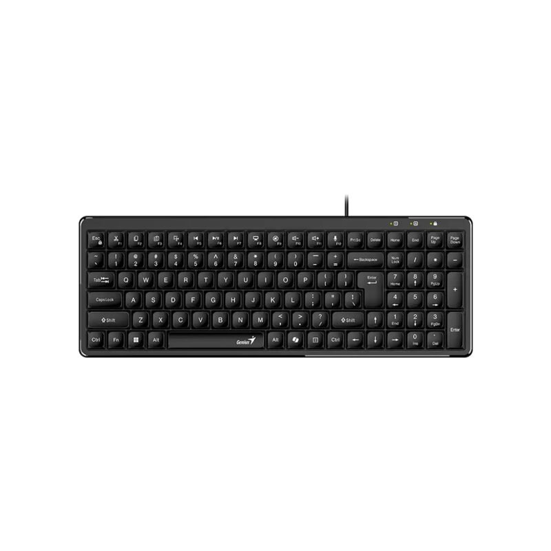 TECLADO /GENIUS LUXEMATE 120 /NEGRO /USB /COMPACTO /WIN 11 /MAC OS X 10.8