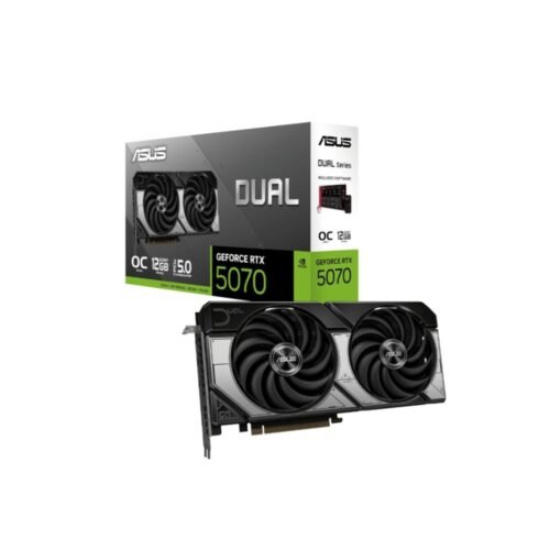 TARJETA DE VIDEO ASUS GEFORCE RTX 5070 DUAL OC EDITION 12GB GDDR7 PCI-E 5.0 90YV0M17-M0AA00