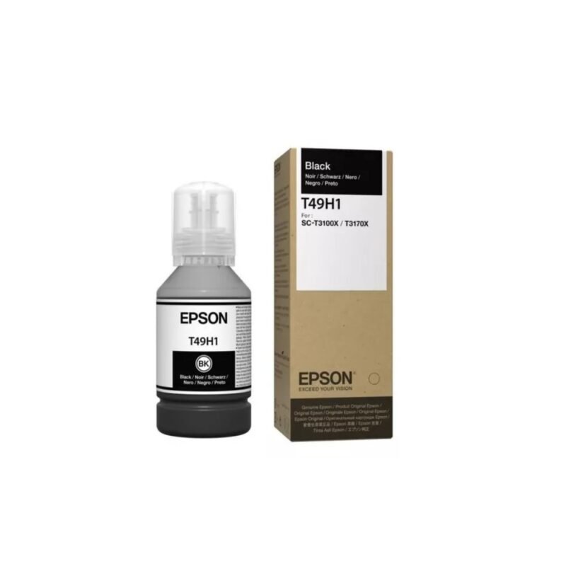 BOTELLA EPSON T49H1 NEGRO SURECOLOR T3170X 140ML C13T49H100