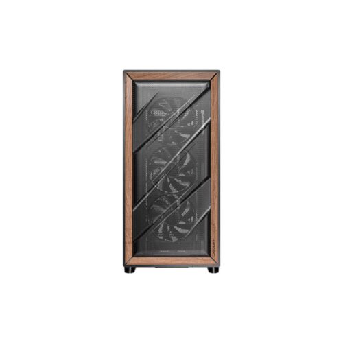 CASE ANTEC/FLUX WOOD BLACK MID TOWER 3X120MM IN FRONT 1X120MM REVERSE FAN 1X140MM REAR