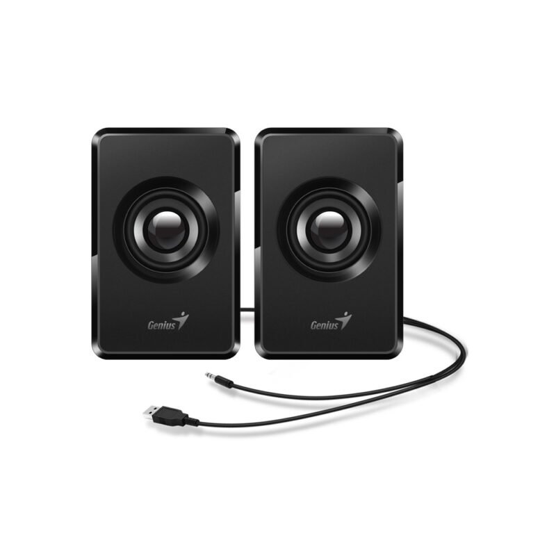 siglo21-916e3bb327b9 PARLANTE GENIUS SP-U125 NEGRO 3W USB E. AUDIO 3.5MM CONECTOR AURICULARES CONTROL VOLUMEN