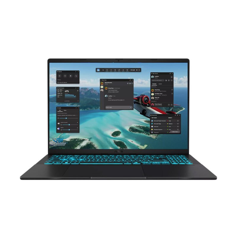 COMPUTADOR/ASUS V3607VH-RP058/CORE 7 240H/1TB SSD/16GB/RTX 5050 8G/16 WUXGA 144HZ/W11/BLACK MOUS