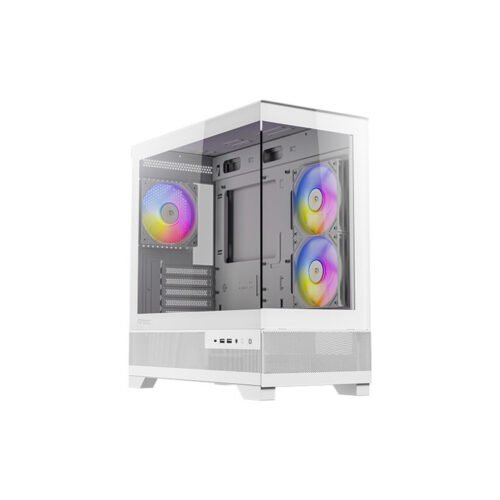 CASE ANTEC/CX500M WHITE ARGB MINI TOWER MICRO-ATX 2X120MM ARGB REVERSE FANS 1X120MM ARGB REAR