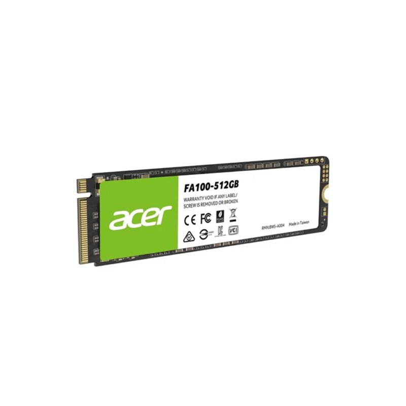 SSD ACER/ FA100 512GB M.2 2280 NVME GEN3 3300/2700 MB/S PCIE 3.0
