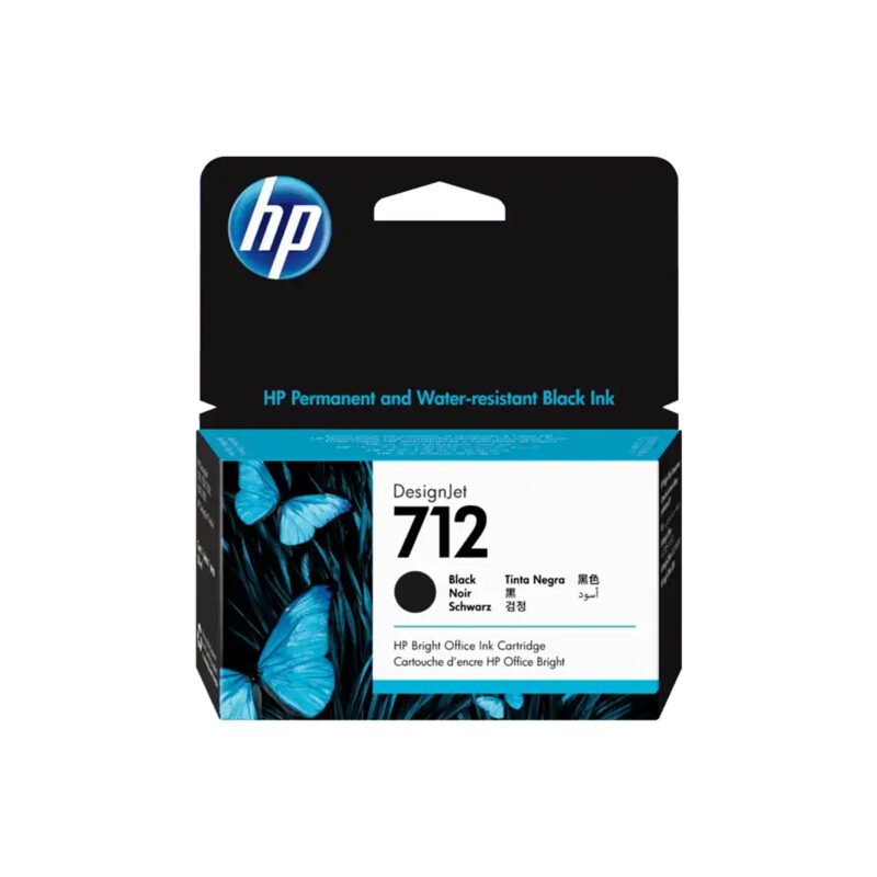 TINTA HPINC 712 NEGRO DJ T210/T230/T250/T630/T650 80 ML 3ED71A
