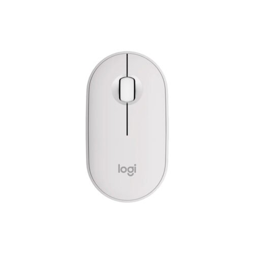 MOUSE LOGITECH/PEBBLE MOUSE 2 M350S/BLUETOOTH/3 BOTONES/SILENT TOUCH/MAX. 3 DISPOTVS/OFF WHITE