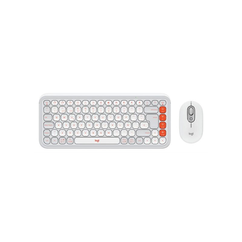 siglo21-dfca5e002387 COMBO LOGITECH/TECLADO Y MOUSE POP ICON/WIRELESS/EASY-SWITCH/HASTA 3 DISPOSITIVOS/WHITE