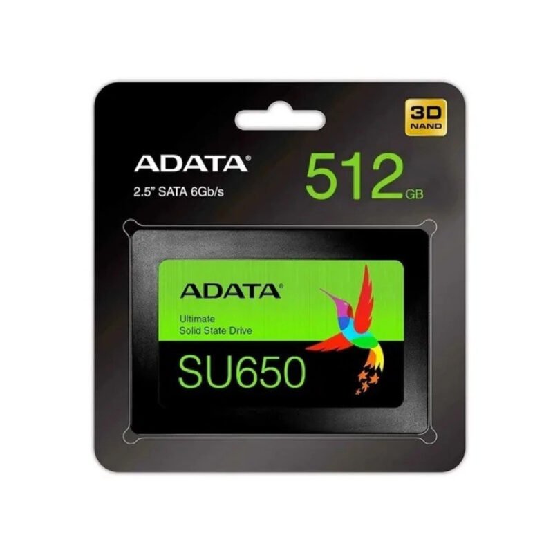 siglo21-e67bad4d32cc DISCO SSD ADATA 512GB SU650 2.5 SATA 6GB/S 3D NAND LECTURA 520MB/S ESCRITURA 450MB/S