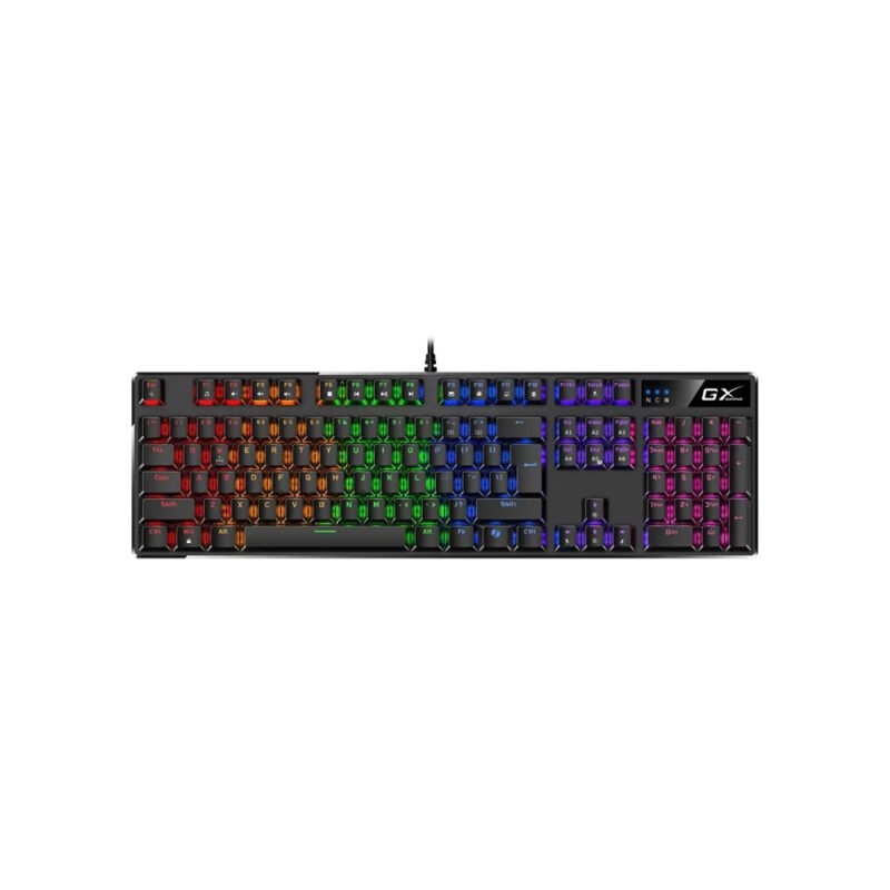 TECLADO GENIUS/GAMING SCORPION K12 MECANICO /NEGRO /RGB /TECLA COPILOT /FULL