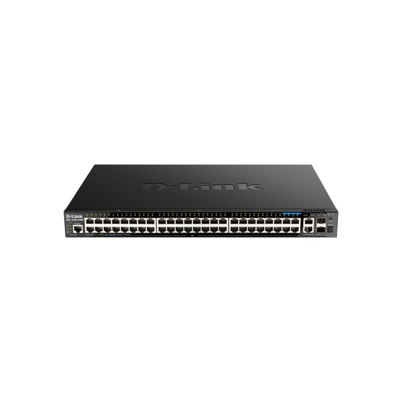SWITCHES  D-LINK DGS-1520-52MP POE 48PTOS/2 PTOS 10G SFP PLUS/2 PTOS 10GBASE-T