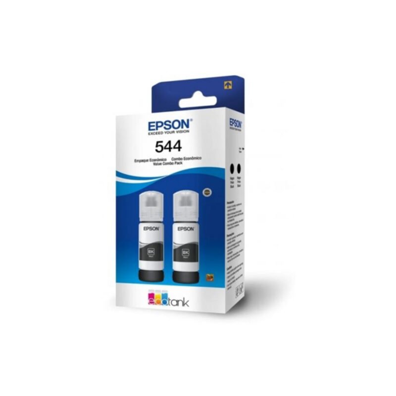 BOTELLAS EPSON T544 PACK 2 NEGRO L200/L3150/L3210 T544120-2P